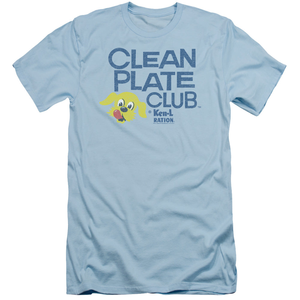 Ken L Ration - Clean Plate - Short Sleeve Adult 30/1 - Light Blue T-shirt