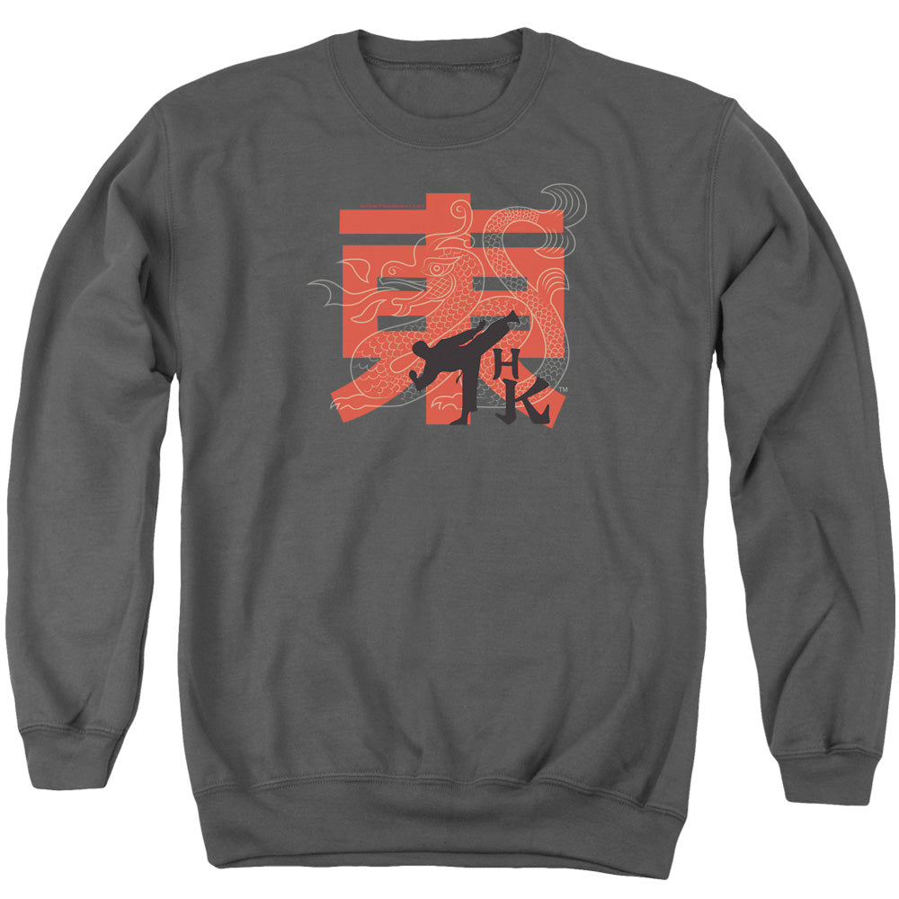 Hai Karate - Hk Kick - Adult Crewneck Sweatshirt - Charcoal