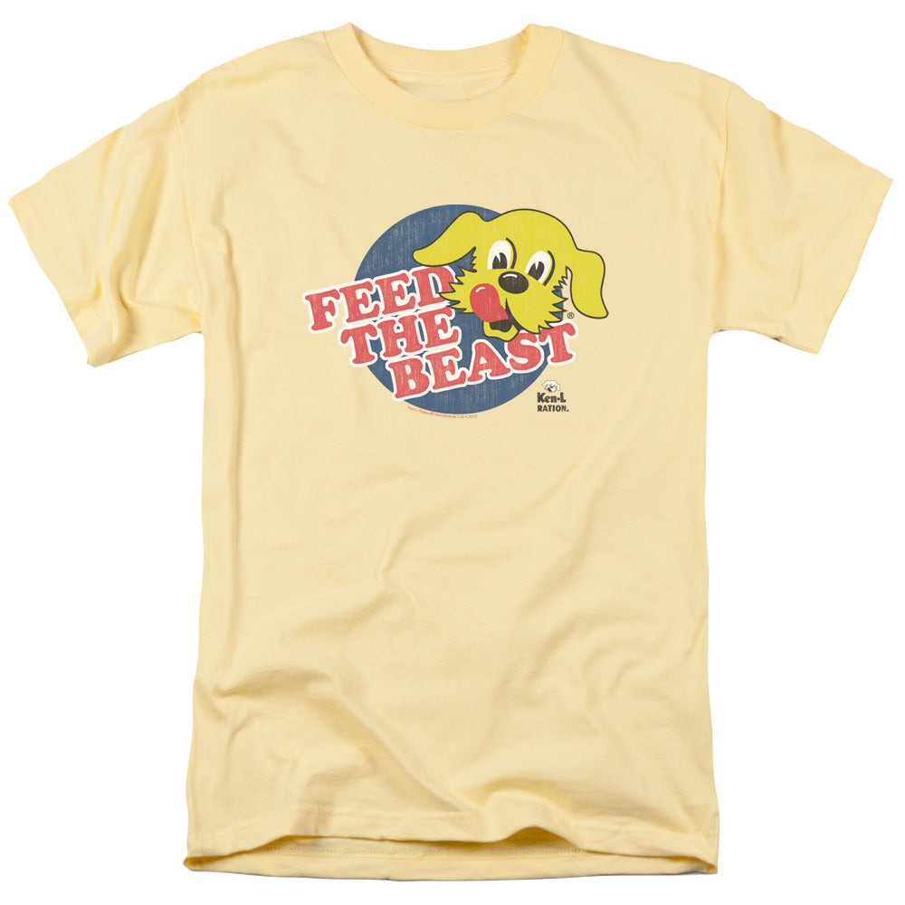 Ken L Ration - Feed The Beast - Short Sleeve Adult 18/1 - Banana T-shirt