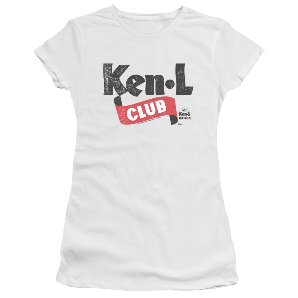 Ken L Ration - Ken L Club - Short Sleeve Junior Sheer - White T-shirt