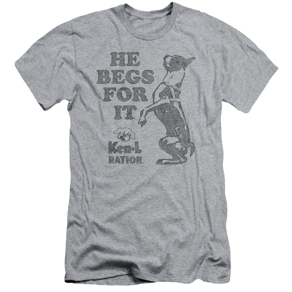 Ken L Ration - Begs - Short Sleeve Adult 30/1 - Athletic Heather T-shirt