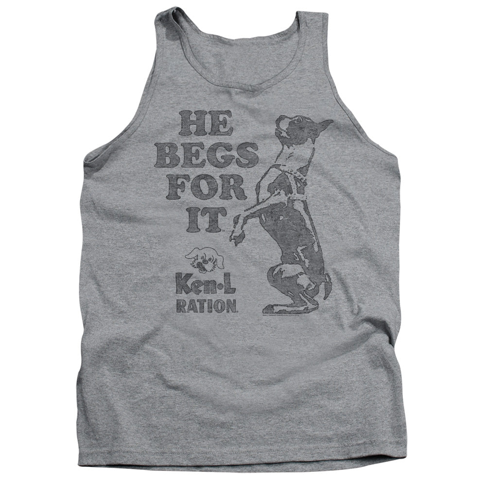 Ken L Ration - Begs - Adult Tank - Athletic Heather