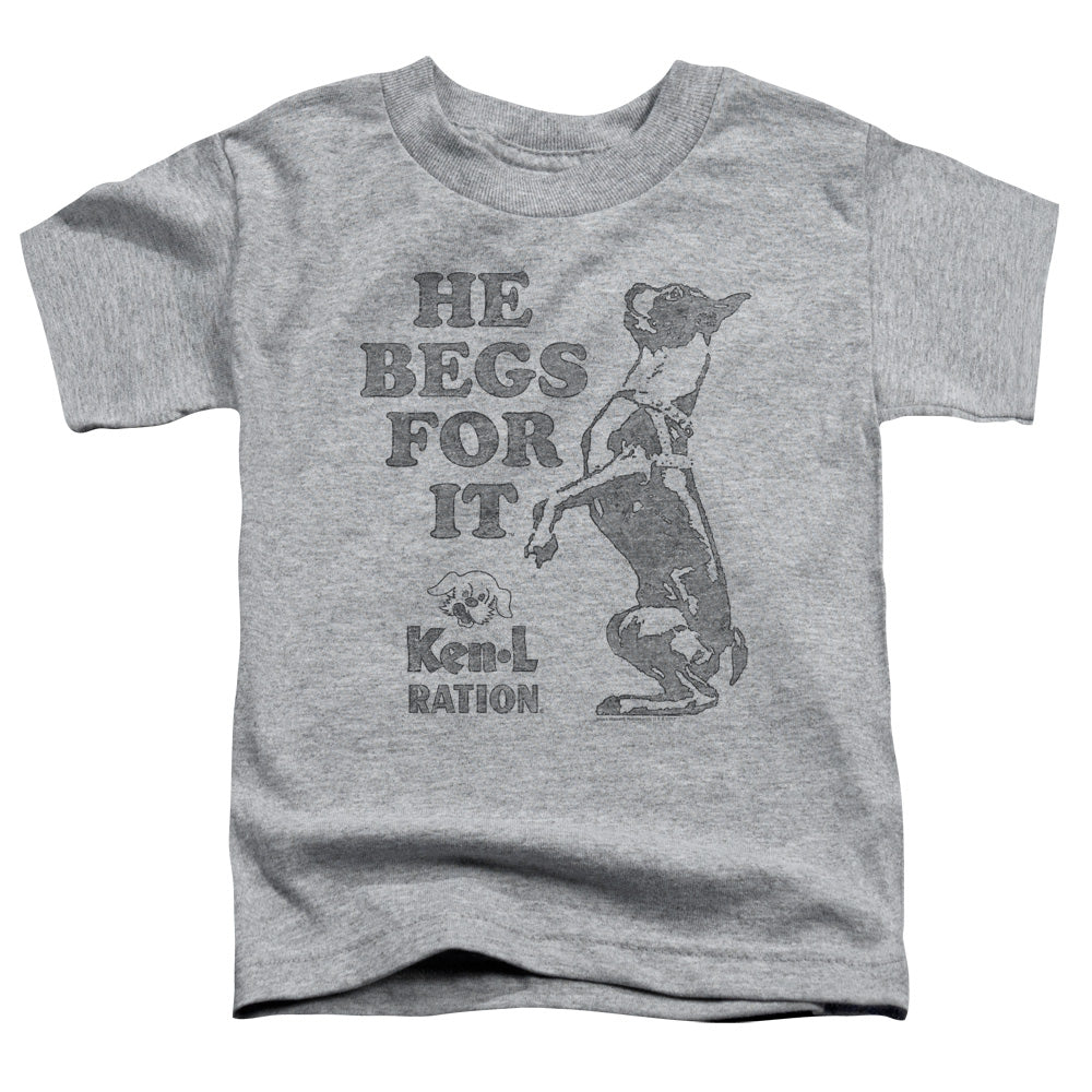 Ken L Ration - Begs - Short Sleeve Toddler Tee - Athletic Heather T-shirt
