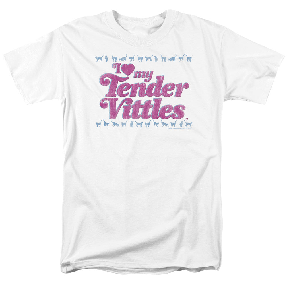 Tender Vittles - Love - Short Sleeve Adult 18/1 - White T-shirt