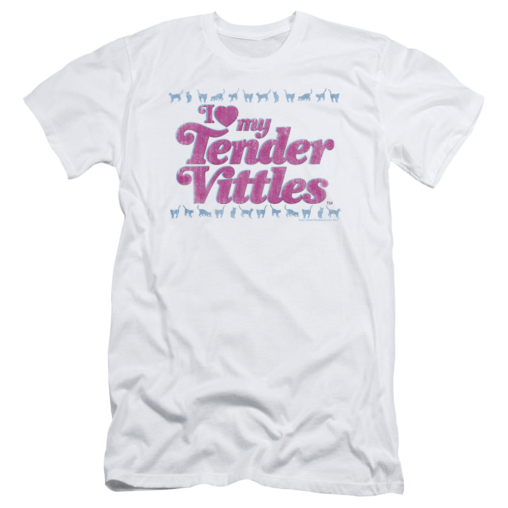 Tender Vittles - Love - Short Sleeve Adult 30/1 - White T-shirt