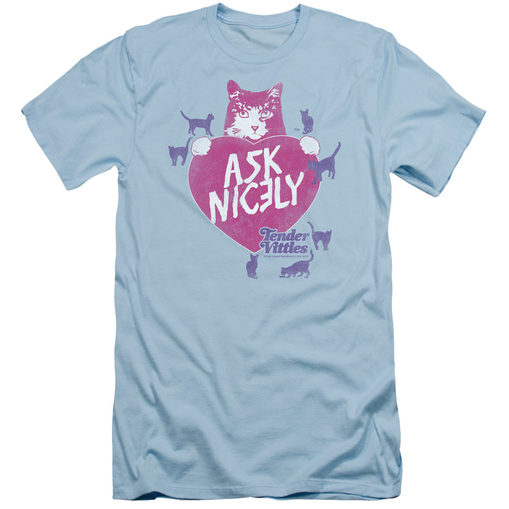 Tender Vittles - Nicely - Short Sleeve Adult 30/1 - Light Blue T-shirt