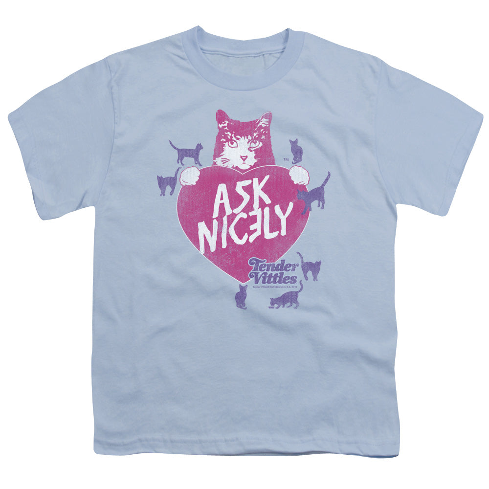 Tender Vittles - Nicely - Short Sleeve Youth 18/1 - Light Blue T-shirt