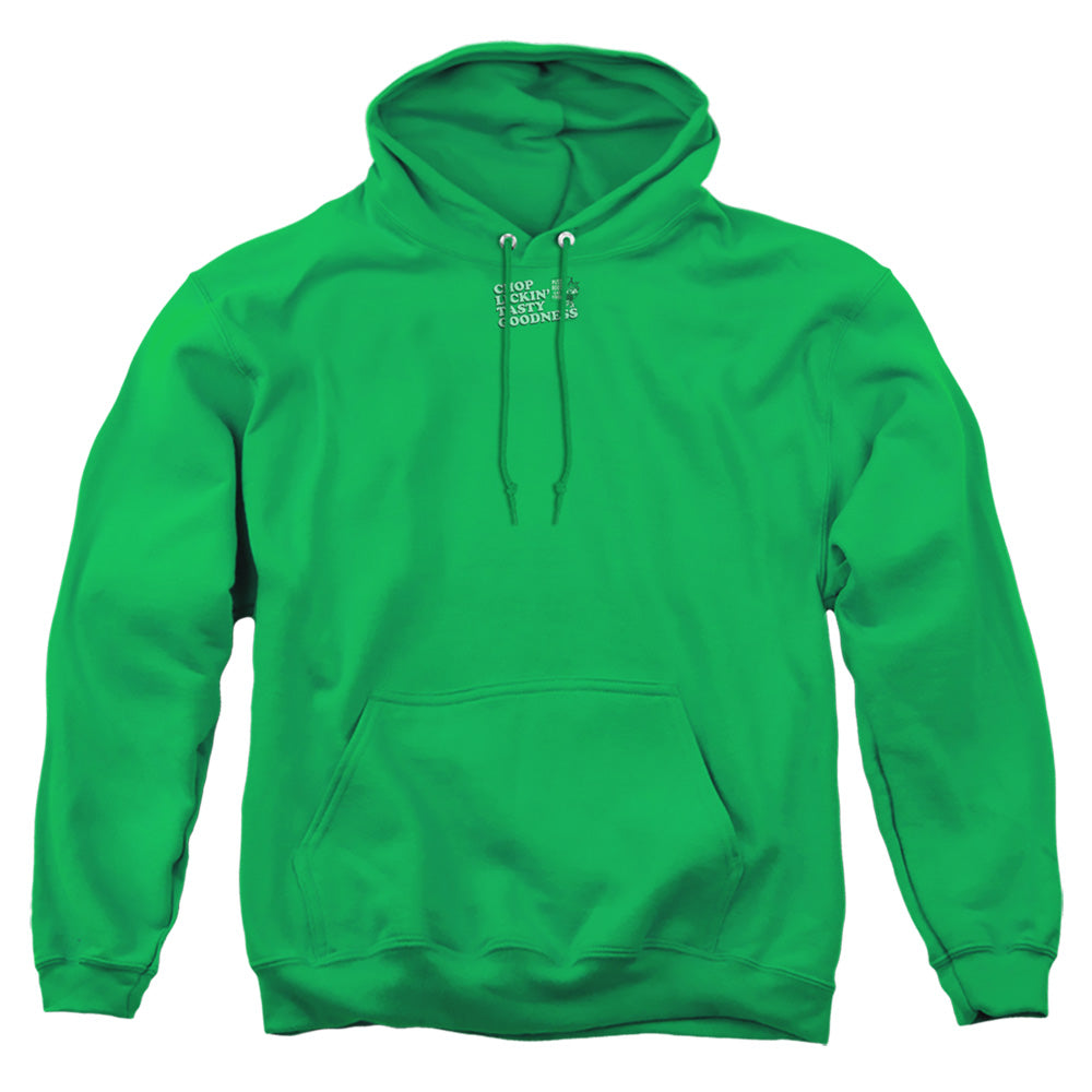 Puss N Boots - Chop Lickin Tasty Goodness - Adult Pull-over Hoodie - Kelly Green