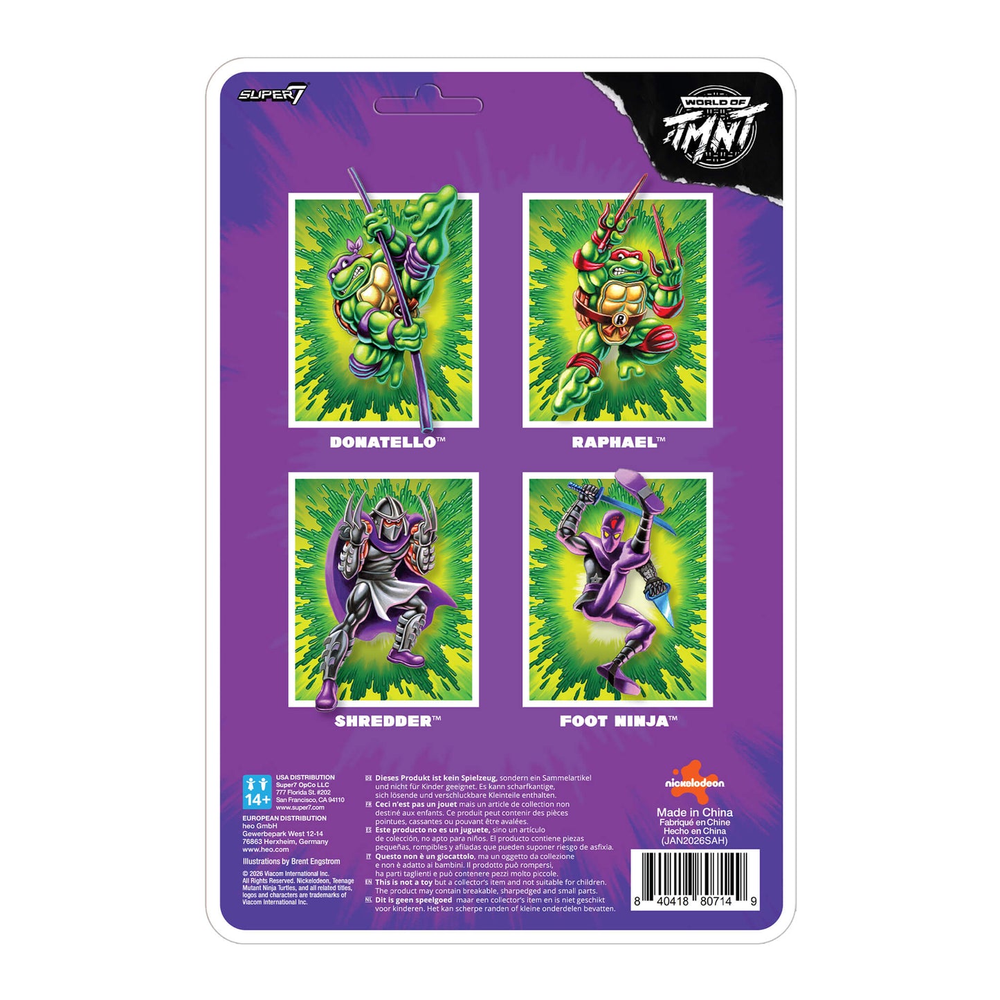 Teenage Mutant Ninja Turtles ReAction+ Wave 01 - Shredder