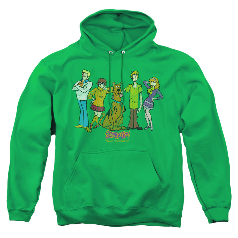 Scooby Doo - Scooby Gang - Adult Pull-over Hoodie - Kelly Green
