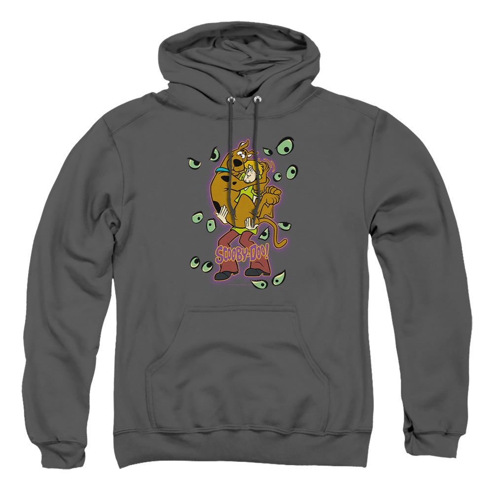 Scooby Doo - Being Watched - Adult Pull-over Hoodie - Charcoal