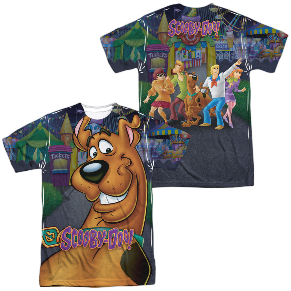 Scooby Doo - Big Dog (Front/back Print) - Short Sleeve Adult Poly Crew - White T-shirt