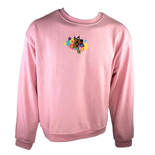 Scooby-Doo Flower Embroidered Sweatshirt