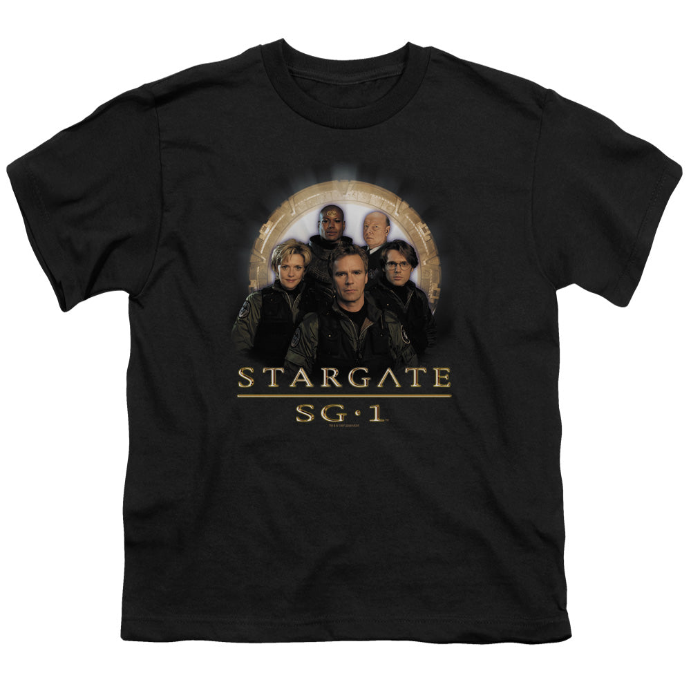 Sg1 - Sg1 Team - Short Sleeve Youth 18/1 - Black T-shirt
