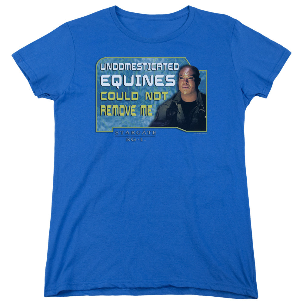 Sg1 - Dedicated - Short Sleeve Womens Tee - Royal Blue T-shirt