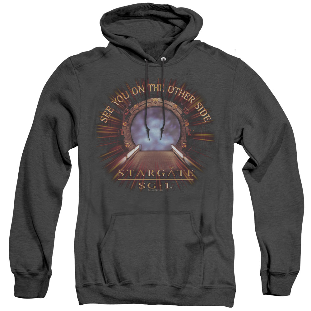 Sg1 - Other Side - Adult Heather Hoodie - Black