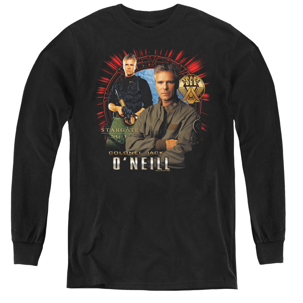 Sg1 - Jack Oneill - Youth Long Sleeve Tee - Black