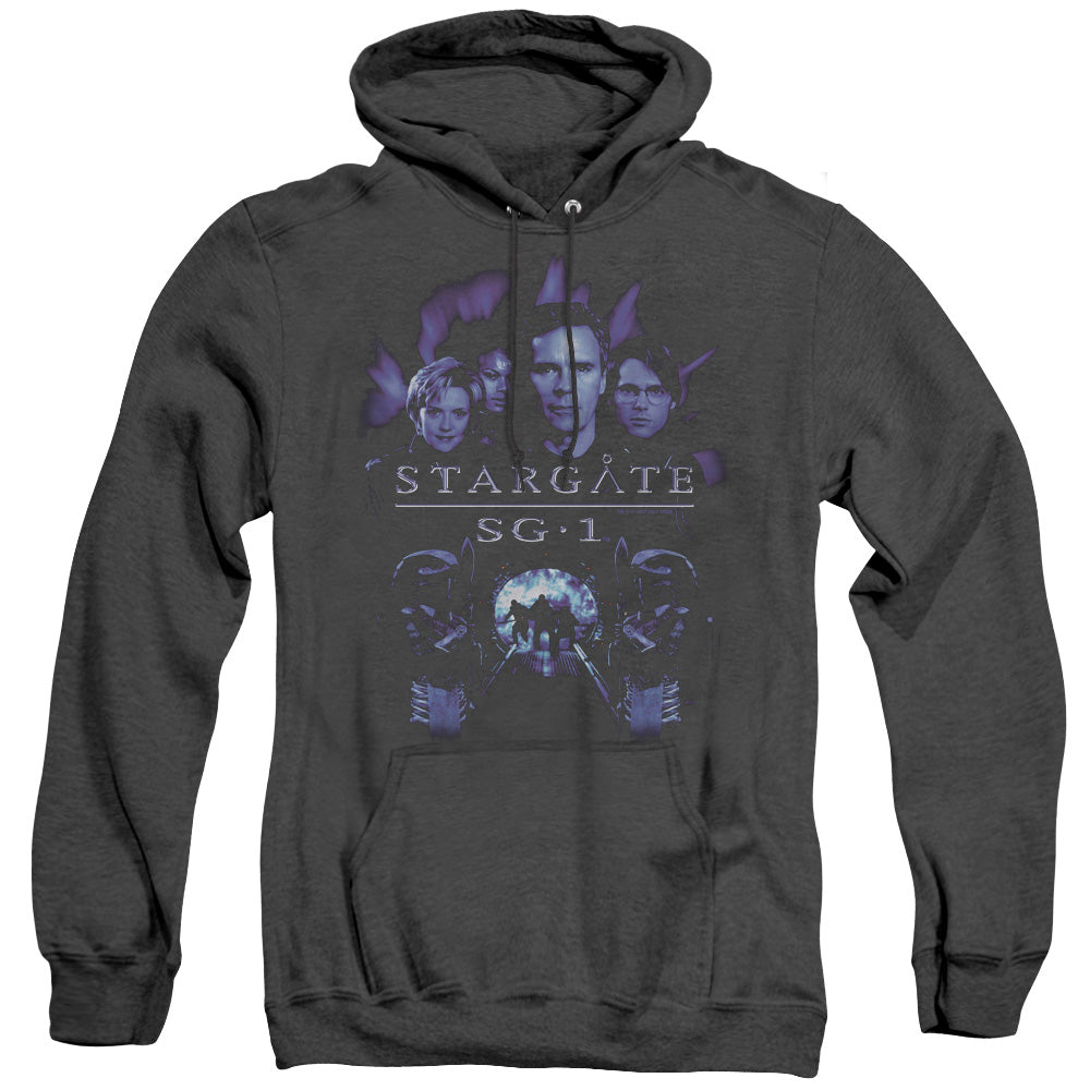 Sg1 - Sg1 Stargate Command - Adult Heather Hoodie - Black