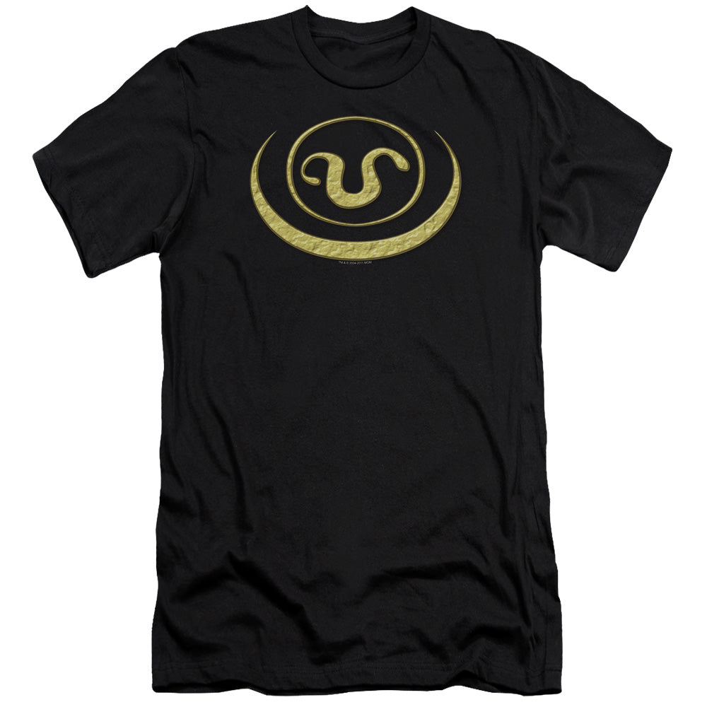 Sg1 - Goauld Apothis Symbol - Short Sleeve Adult 30/1 - Black T-shirt