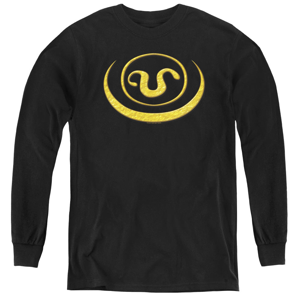 Sg1 - Goauld Apothis Symbol - Youth Long Sleeve Tee - Black