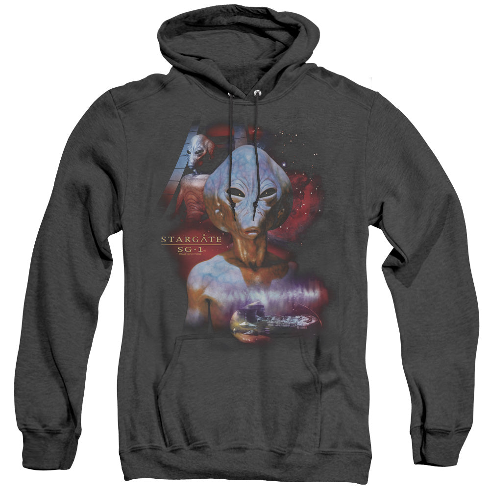 Sg1 - The Asgard - Adult Heather Hoodie - Black