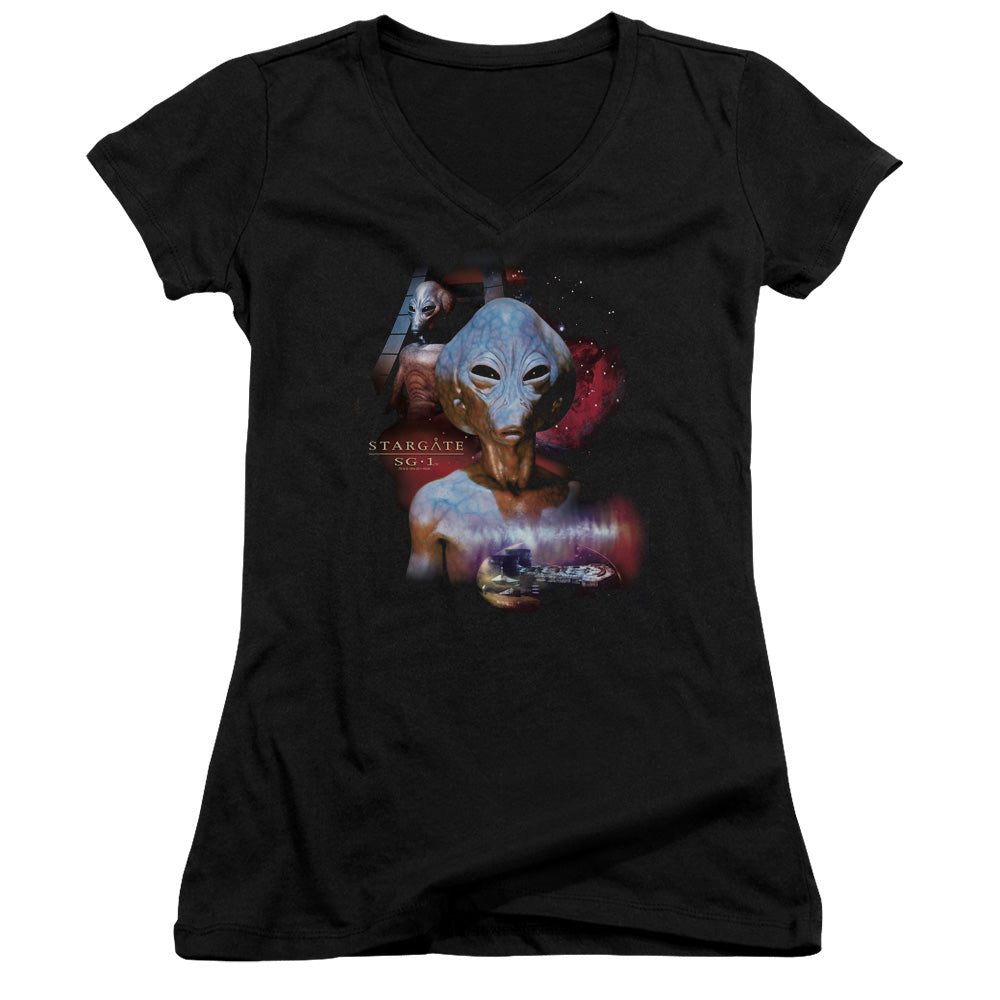 Sg1 - The Asgard - Junior V-neck - Black