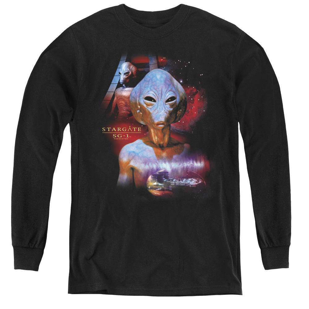 Sg1 - The Asgard - Youth Long Sleeve Tee - Black