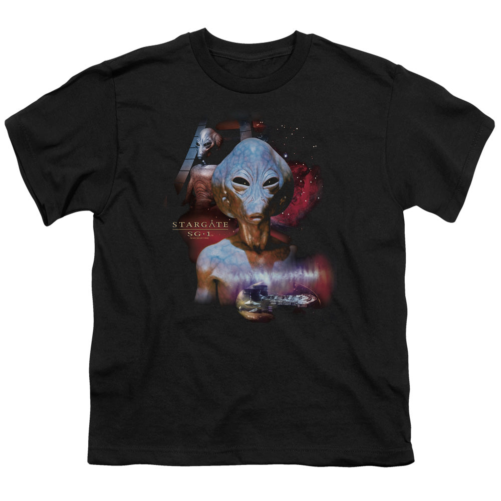 Sg1 - The Asgard - Short Sleeve Youth 18/1 - Black T-shirt