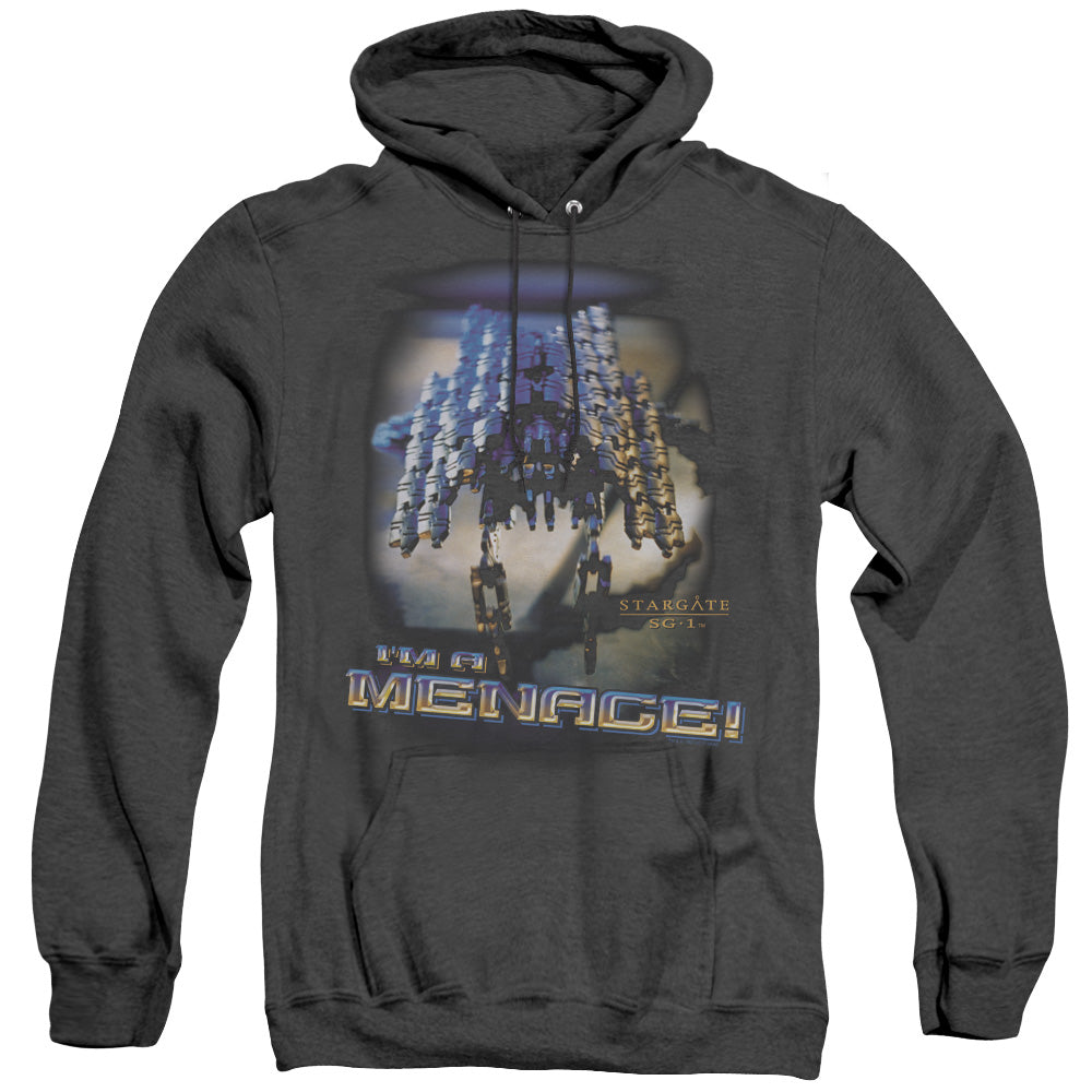 Sg1 - Menace - Adult Heather Hoodie - Black