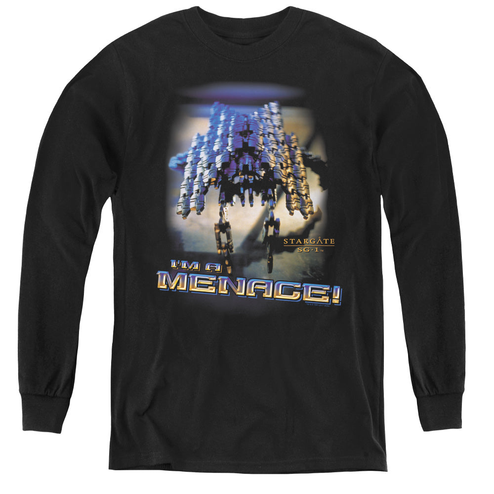 Sg1 Menace - Youth Long Sleeve Tee - Black