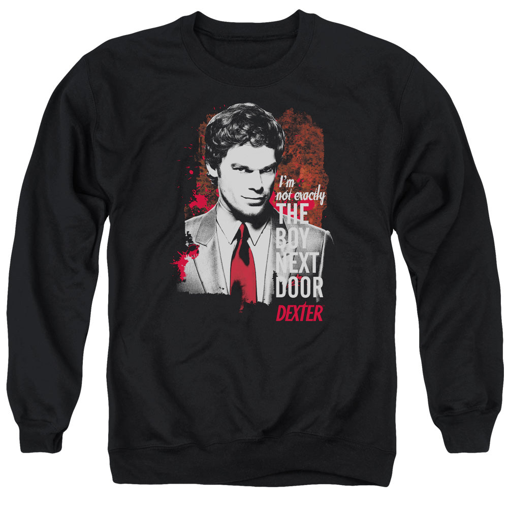 Dexter Boy Next Door - Adult Crewneck Sweatshirt - Black