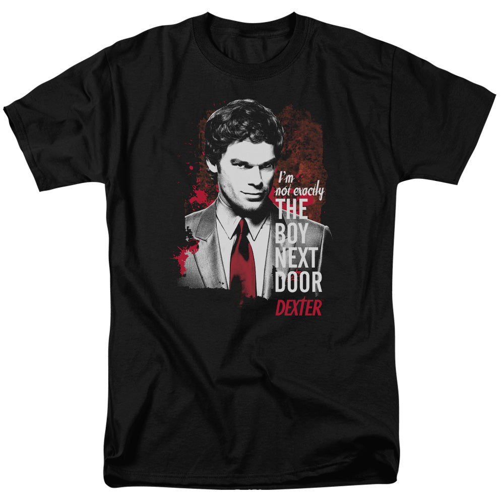 Dexter - Boy Next Door - Short Sleeve Adult 18/1 - Black T-shirt
