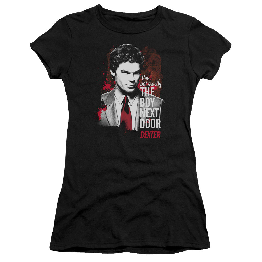 Dexter - Boy Next Door - Short Sleeve Junior Sheer - Black T-shirt