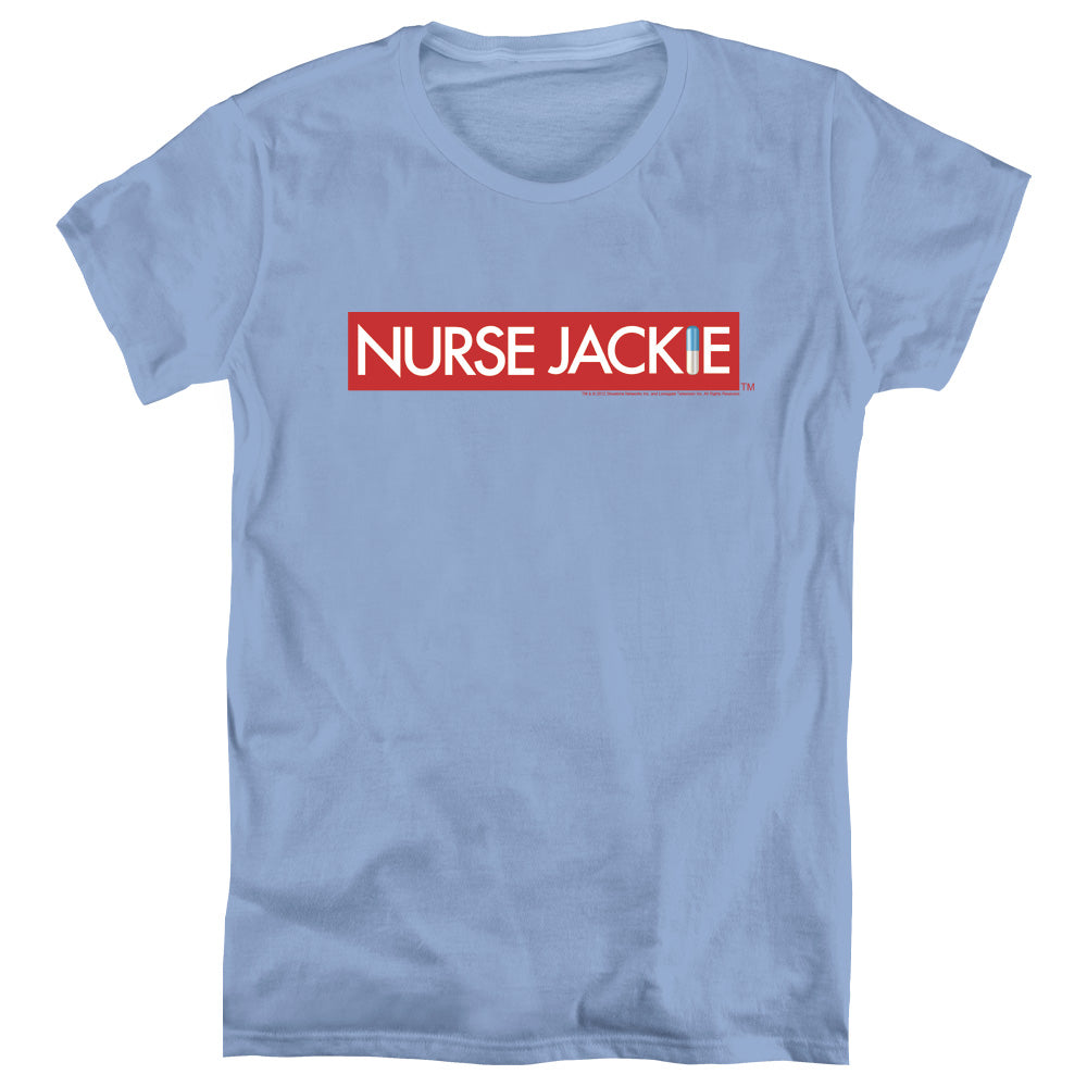 Nurse Jackie - Logo - Short Sleeve Womens Tee - Carolina Blue T-shirt