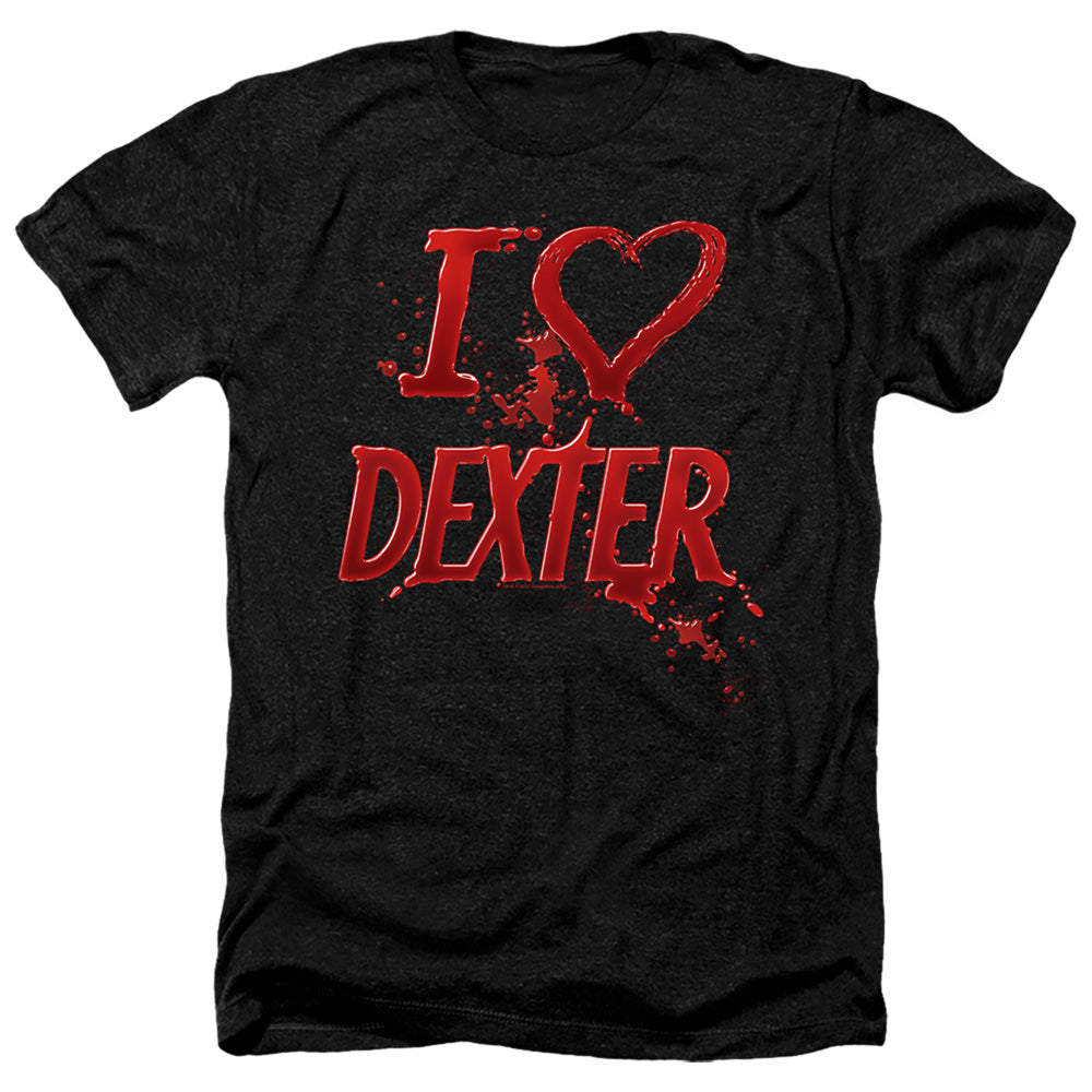 Dexter - I Heart Dexter - Adult Heather-black