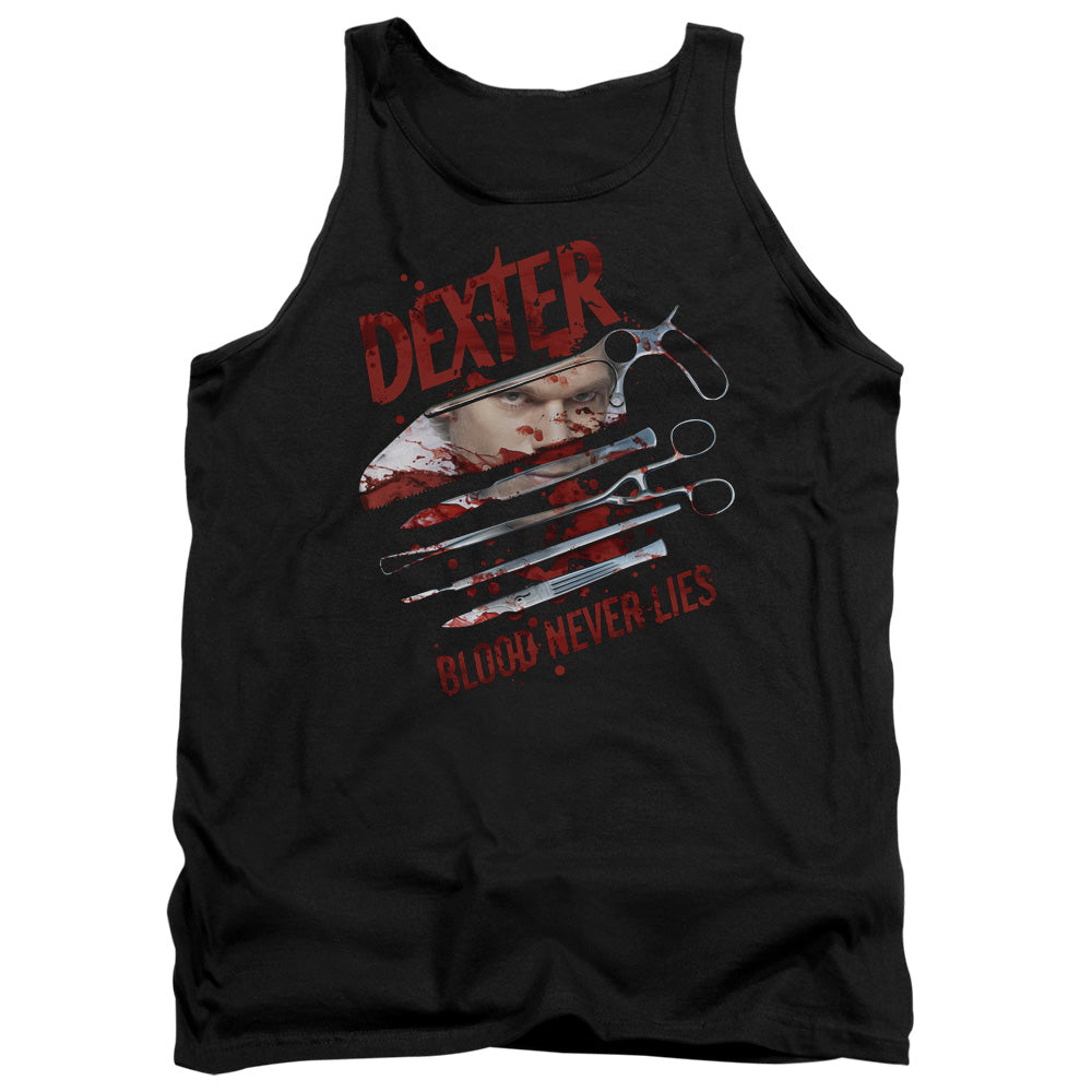 Dexter - Blood Never Lies - Adult Tank - Black
