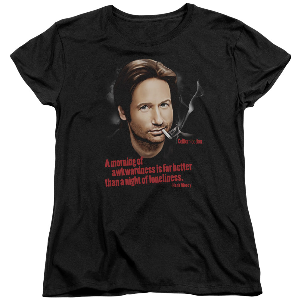 Californication - Morning Night - Short Sleeve Womens Tee - Black T-shirt