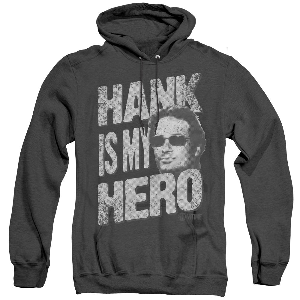 Californication - Hank Is My Hero - Adult Heather Hoodie - Black