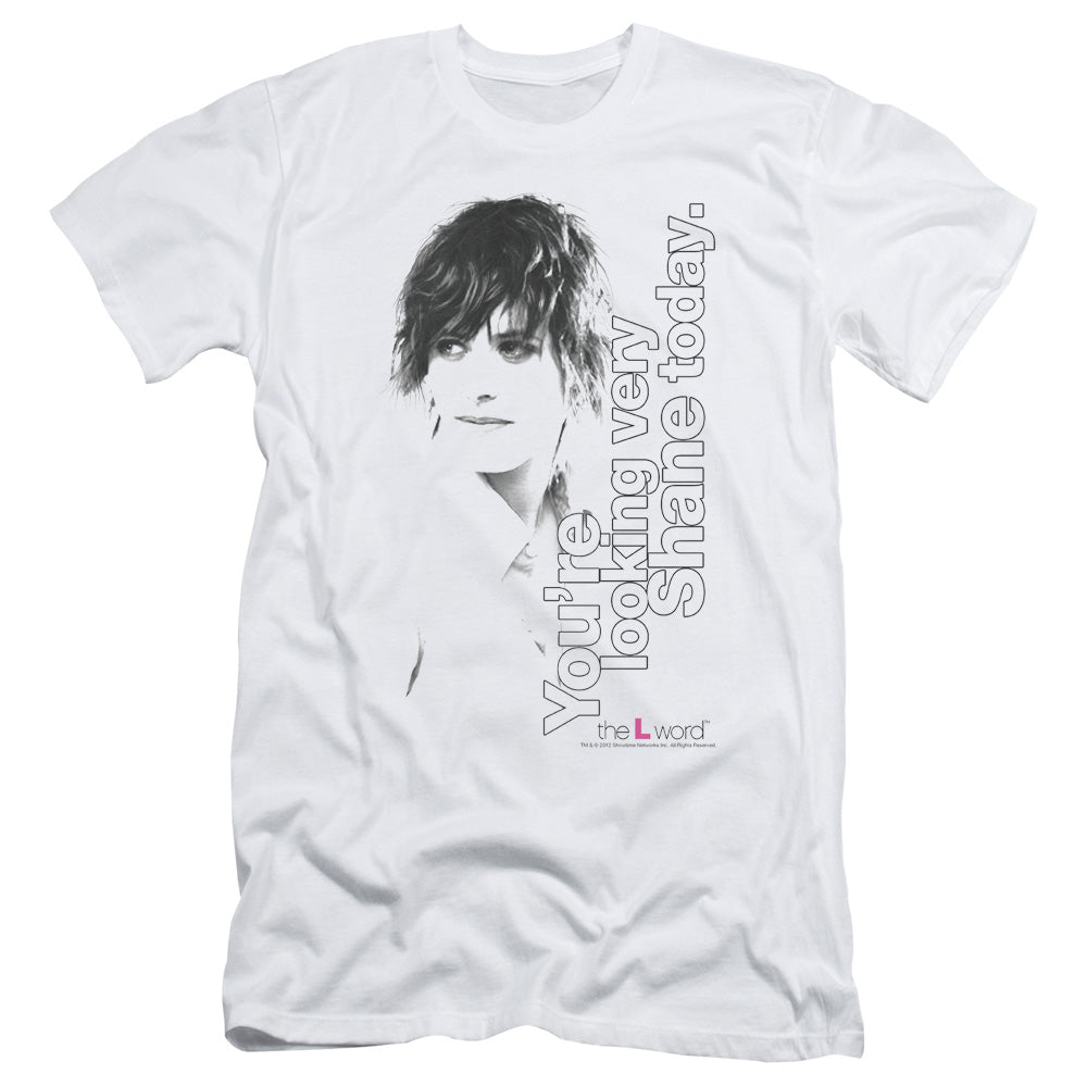 The L Word - Looking Shane Today - Short Sleeve Adult 30/1 - White T-shirt