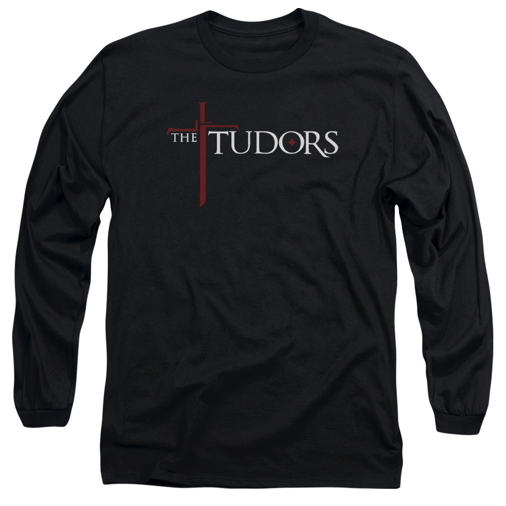 Tudors - Logo - Long Sleeve Adult 18/1 - Black T-shirt