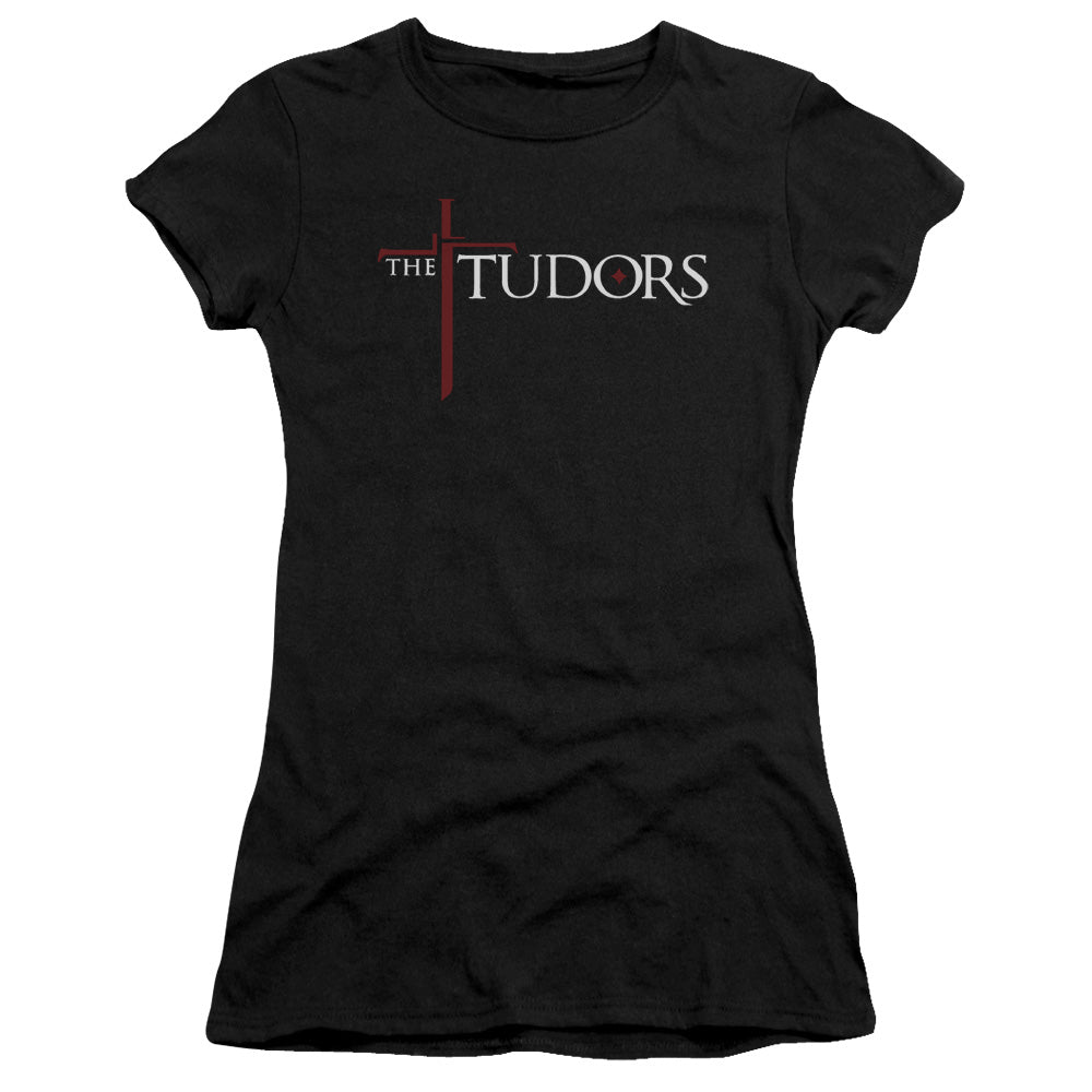 Tudors - Logo - Short Sleeve Junior Sheer - Black T-shirt