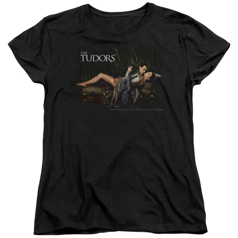 Tudors - The King And His Queen - Short Sleeve Womens Tee - Black T-shirt