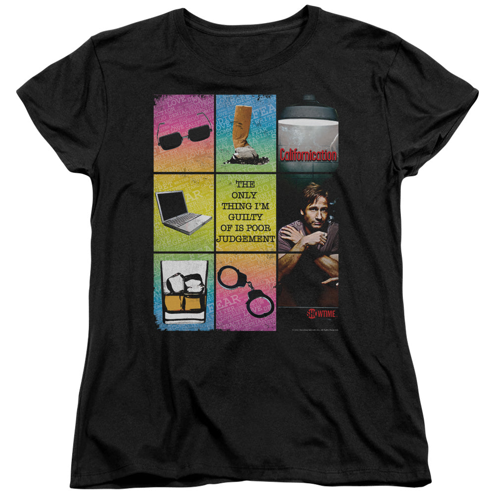 Californication - Poor Judgement - Short Sleeve Womens Tee - Black T-shirt