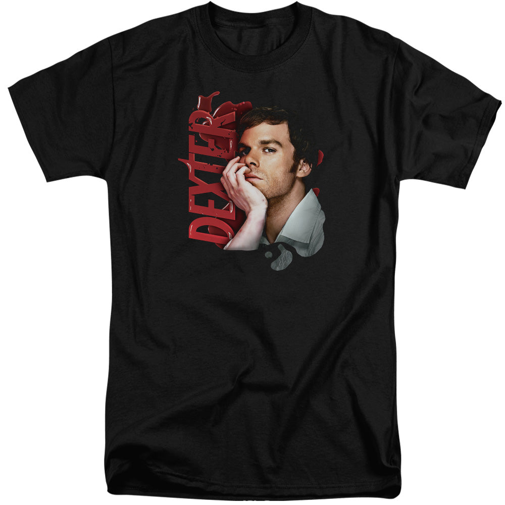Dexter - Layered - Short Sleeve Adult Tall - Black T-shirt