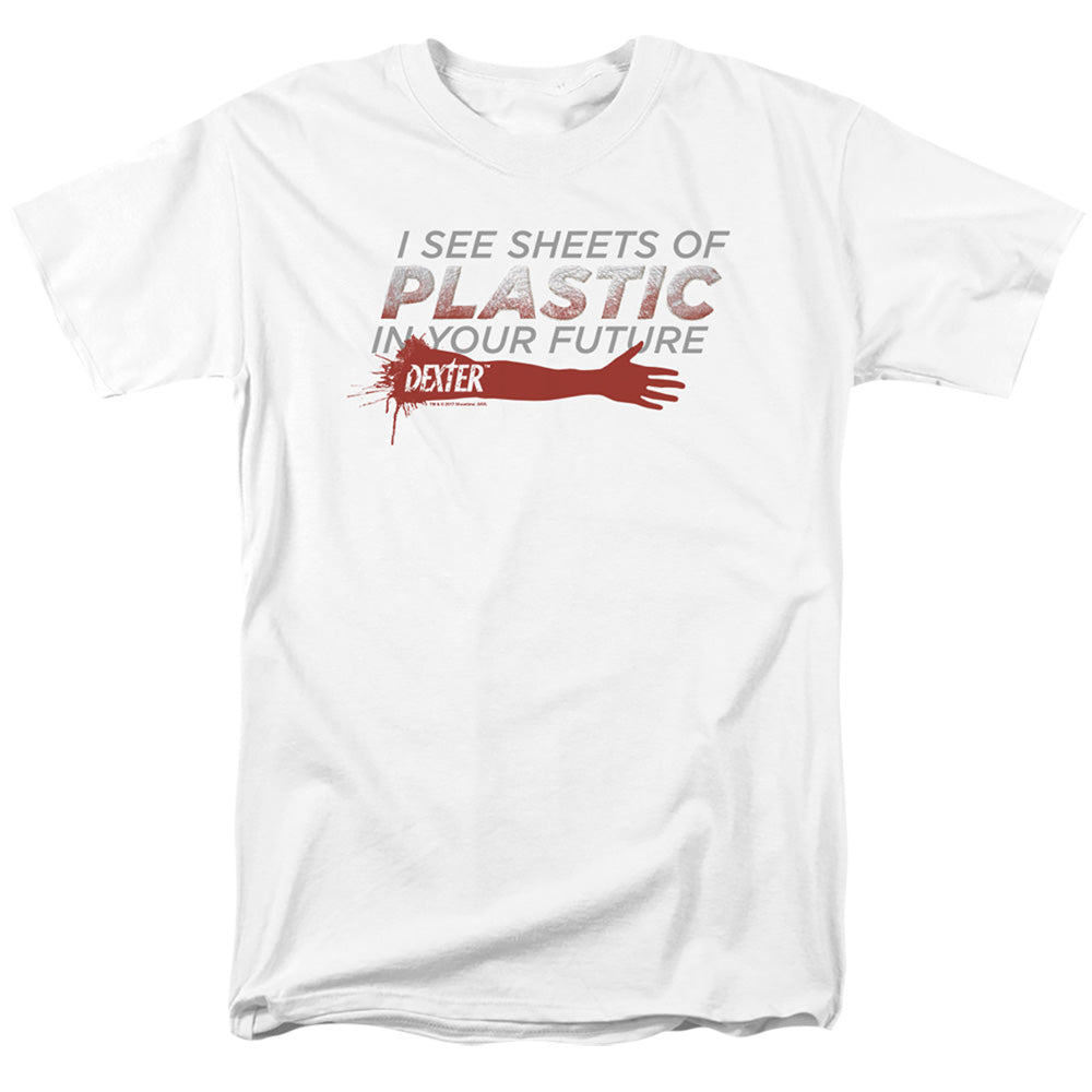 Dexter - Plastic Prediction - Short Sleeve Adult 18/1 - White T-shirt