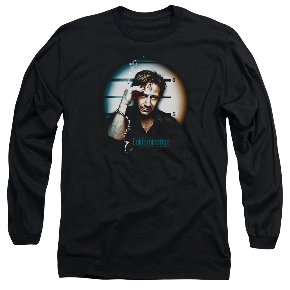 Californication - In Handcuffs - Long Sleeve Adult 18/1 - Black T-shirt