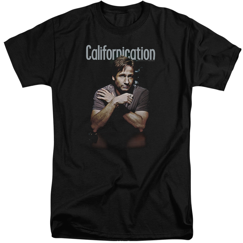 Californication - Smoking - Short Sleeve Adult Tall - Black T-shirt
