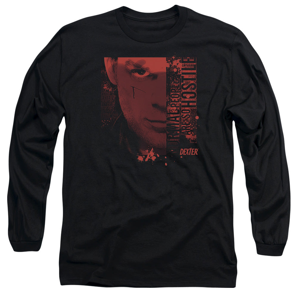 Dexter - Normal - Long Sleeve Adult 18/1 - Black T-shirt