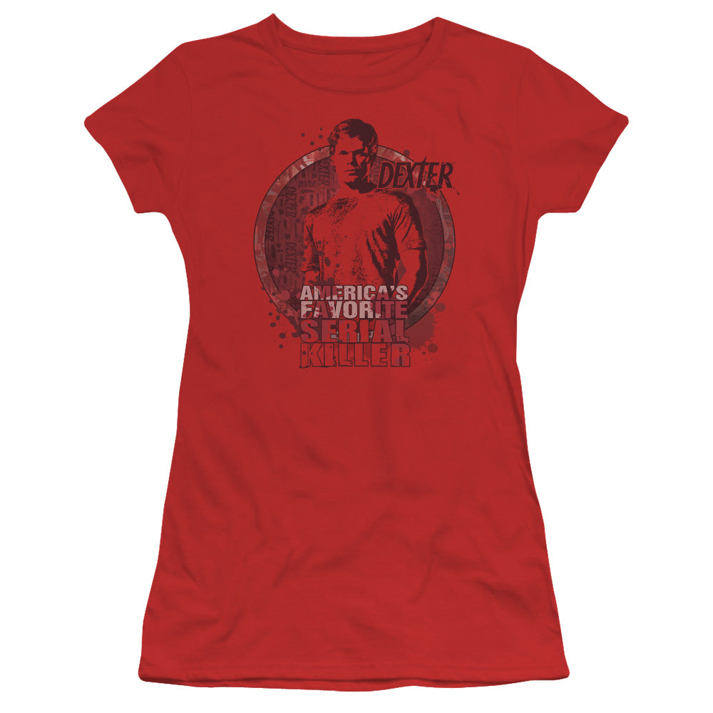 Dexter - Americas Favorite - Short Sleeve Junior Sheer - Red T-shirt