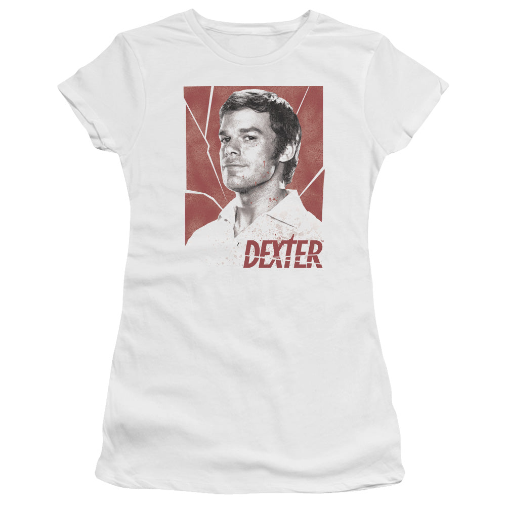 Dexter - Poster - Short Sleeve Junior Sheer - White T-shirt